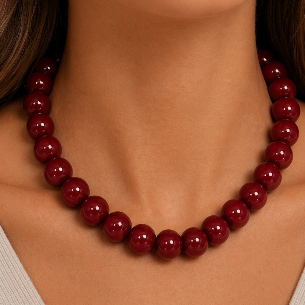 H&Co Collar Para Damas Cherry Glow