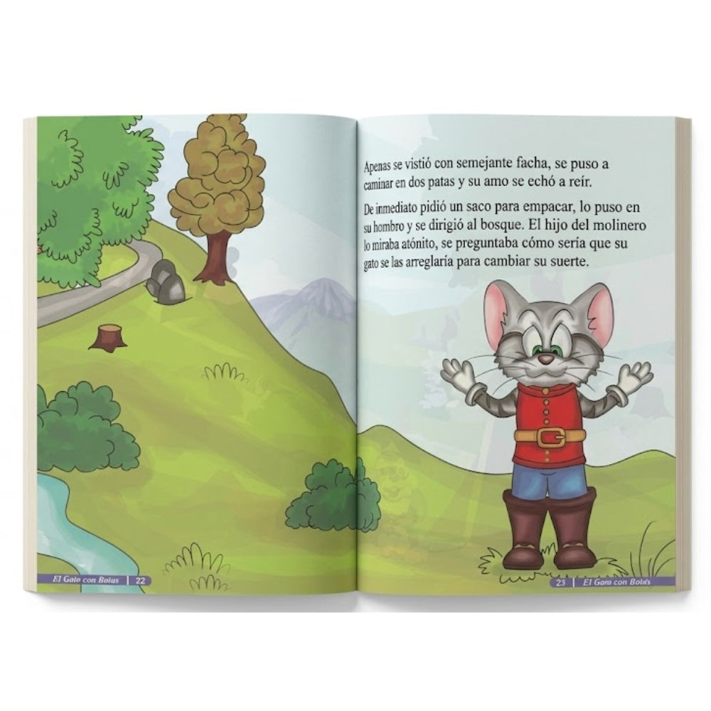 Charles Perrault "El Gato Con Botas" (Adaptación) Libro Ilustrado