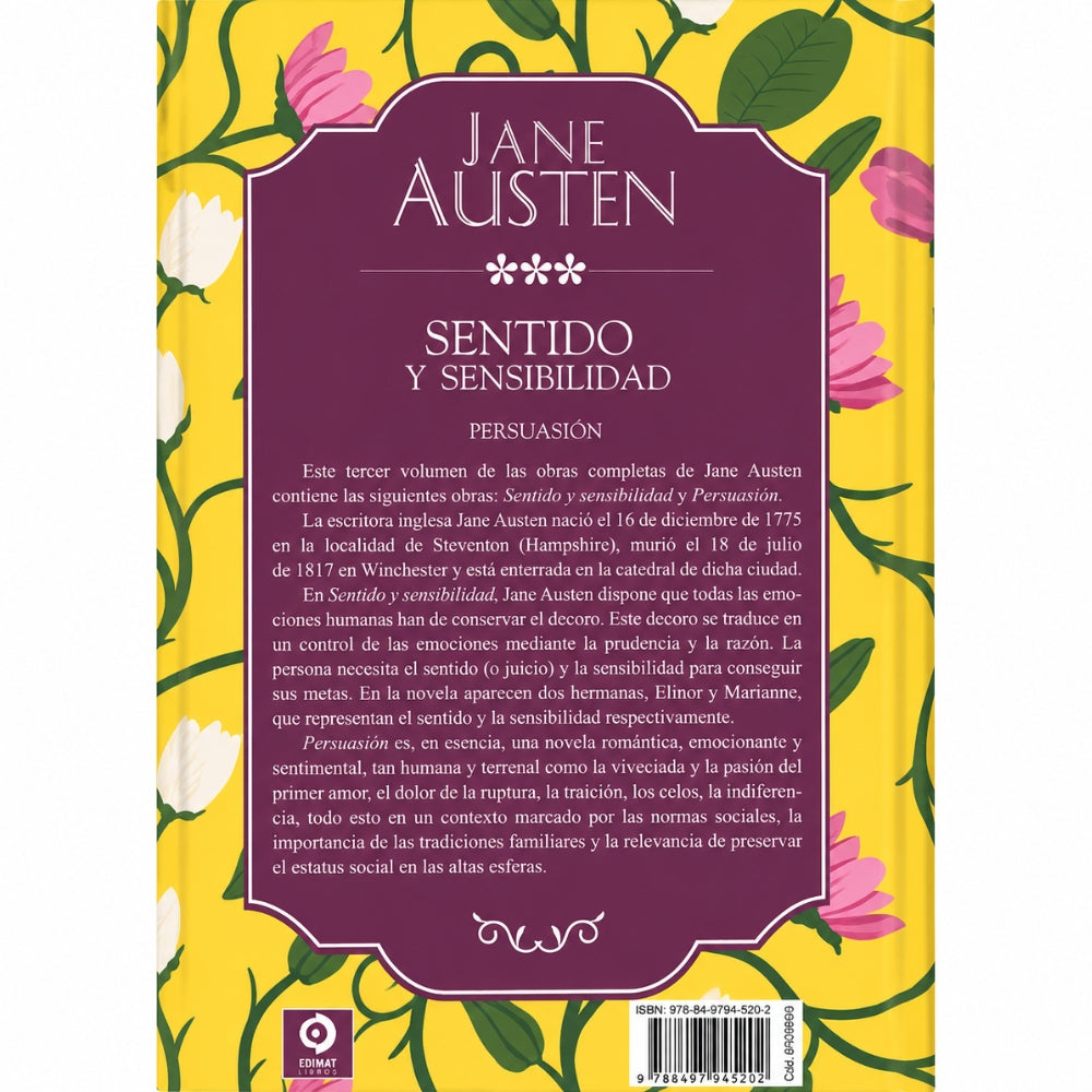 Jane Austen "Sentido Y Sensibilidad; Persuasión"
