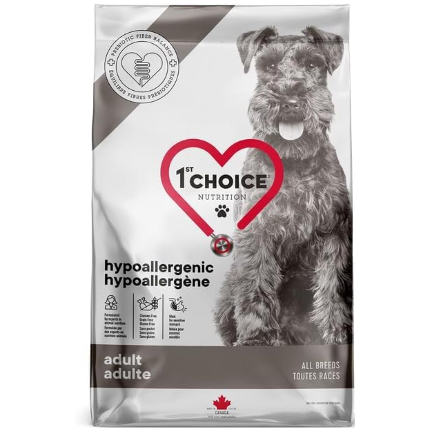 1st Choice Hipoalergénico Libre de Granos para Perros Adultos Sabor Pato 4.5Kg