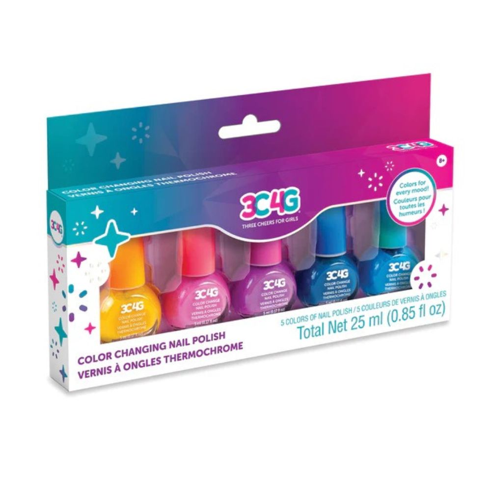 3C4G Esmalte De Uñas Que Cambia De Color 8+ 5Pzs