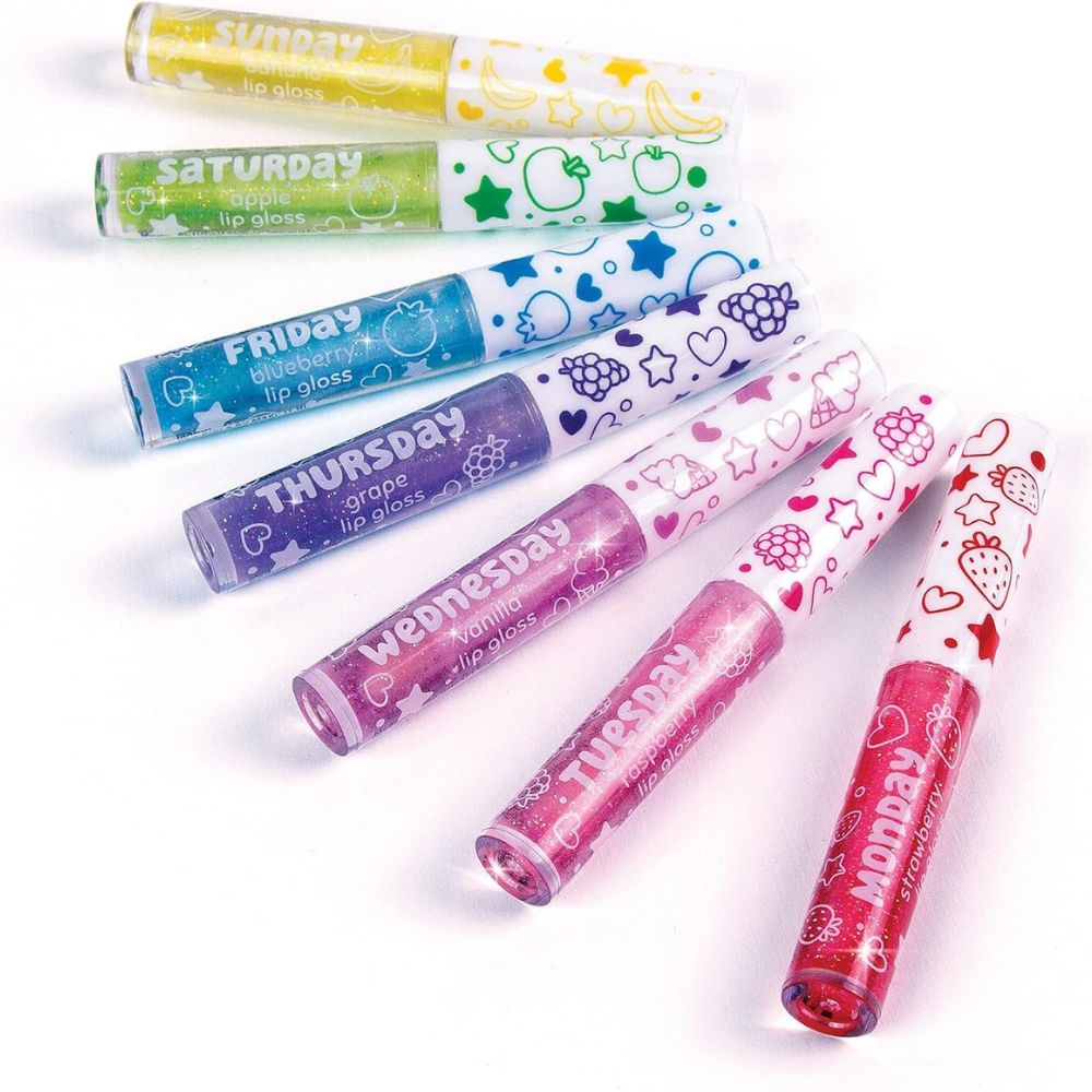 3C4G Set De Brillos De Labios 7 Days Glitter Lip Gloss 8+ 7Pzs