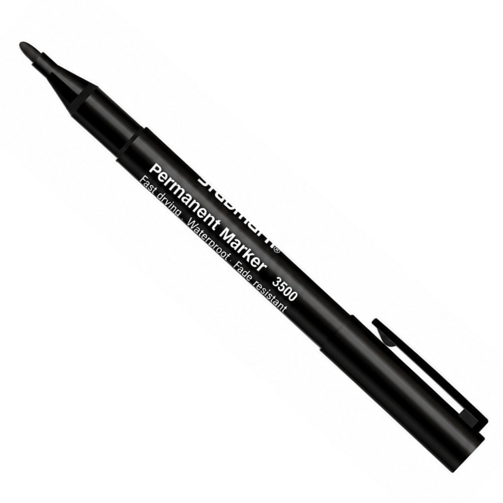 Studmark Marcador Fino Permanente Punta Redonda Color Negro 1 Und