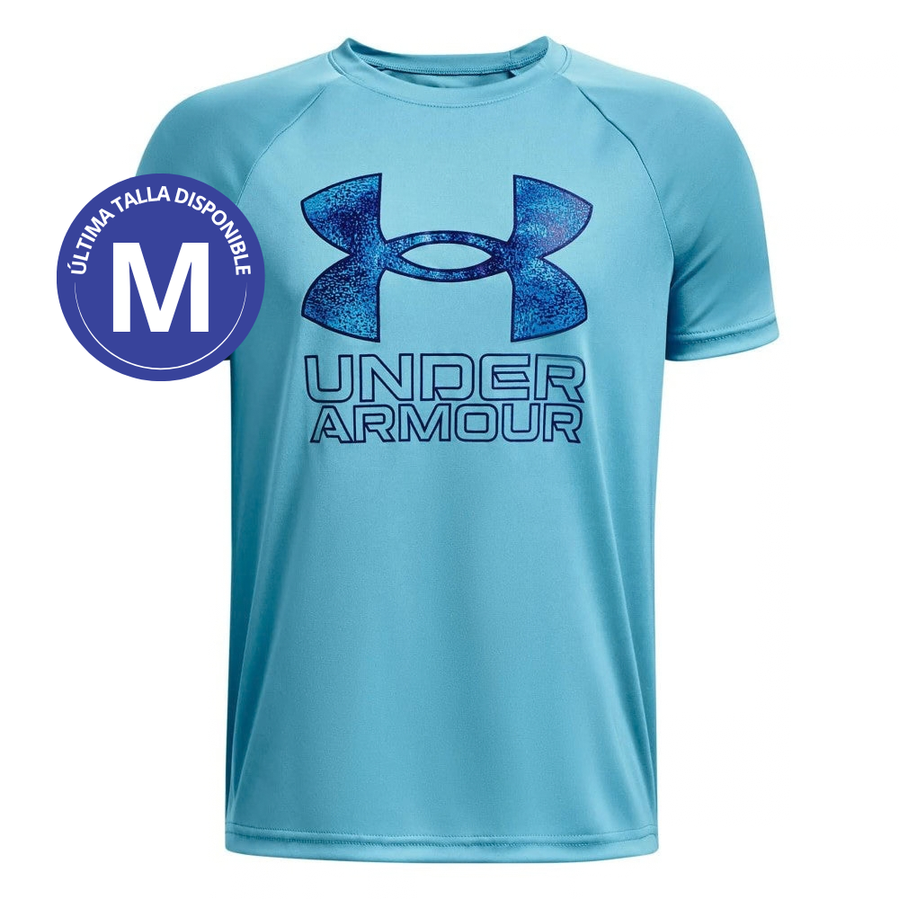 Under Armour Franela Manga Corta Para Niños Tech™ Hybrid Print Fill