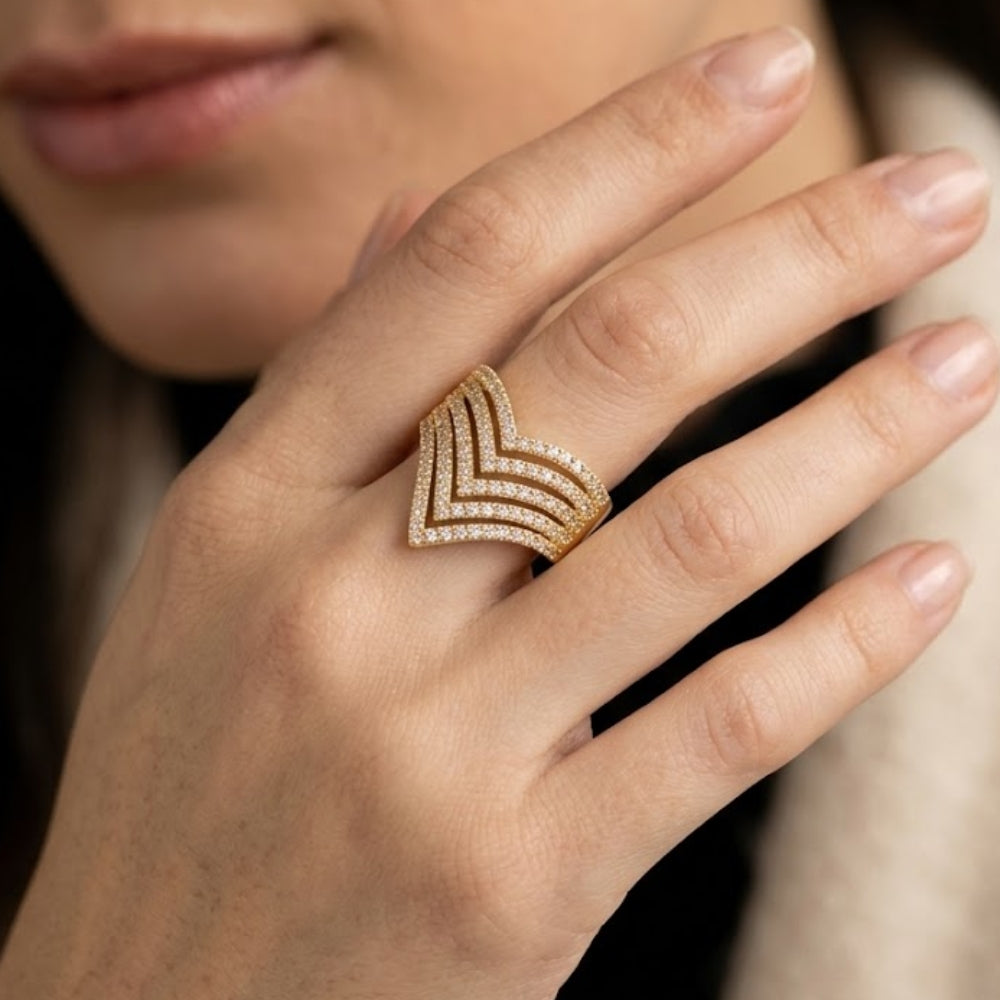 H&Co Anillo Ajustable Para Damas Victoria