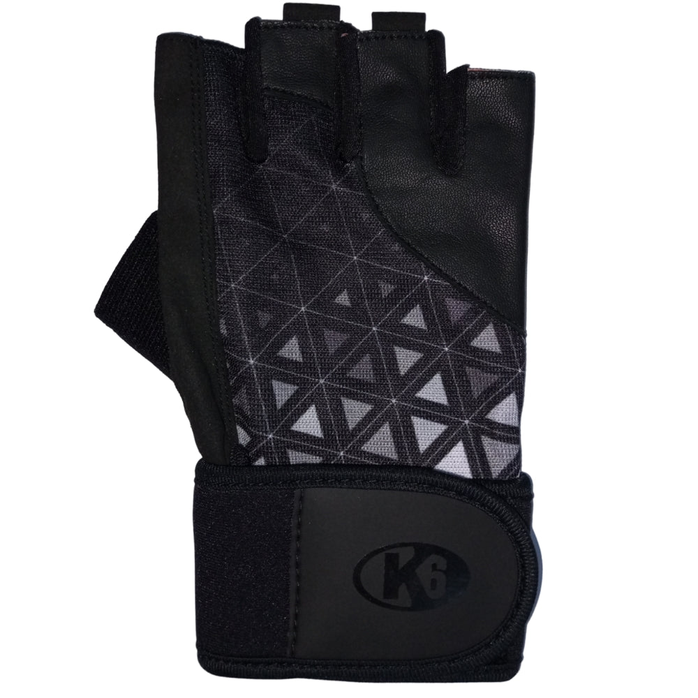 Guantes para Levantamiento De Peso K6 Oblivion Color Negro