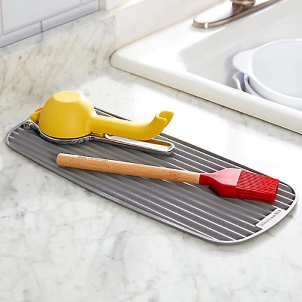 KitchenAid Tapete Escurridor Delgado Color Gris