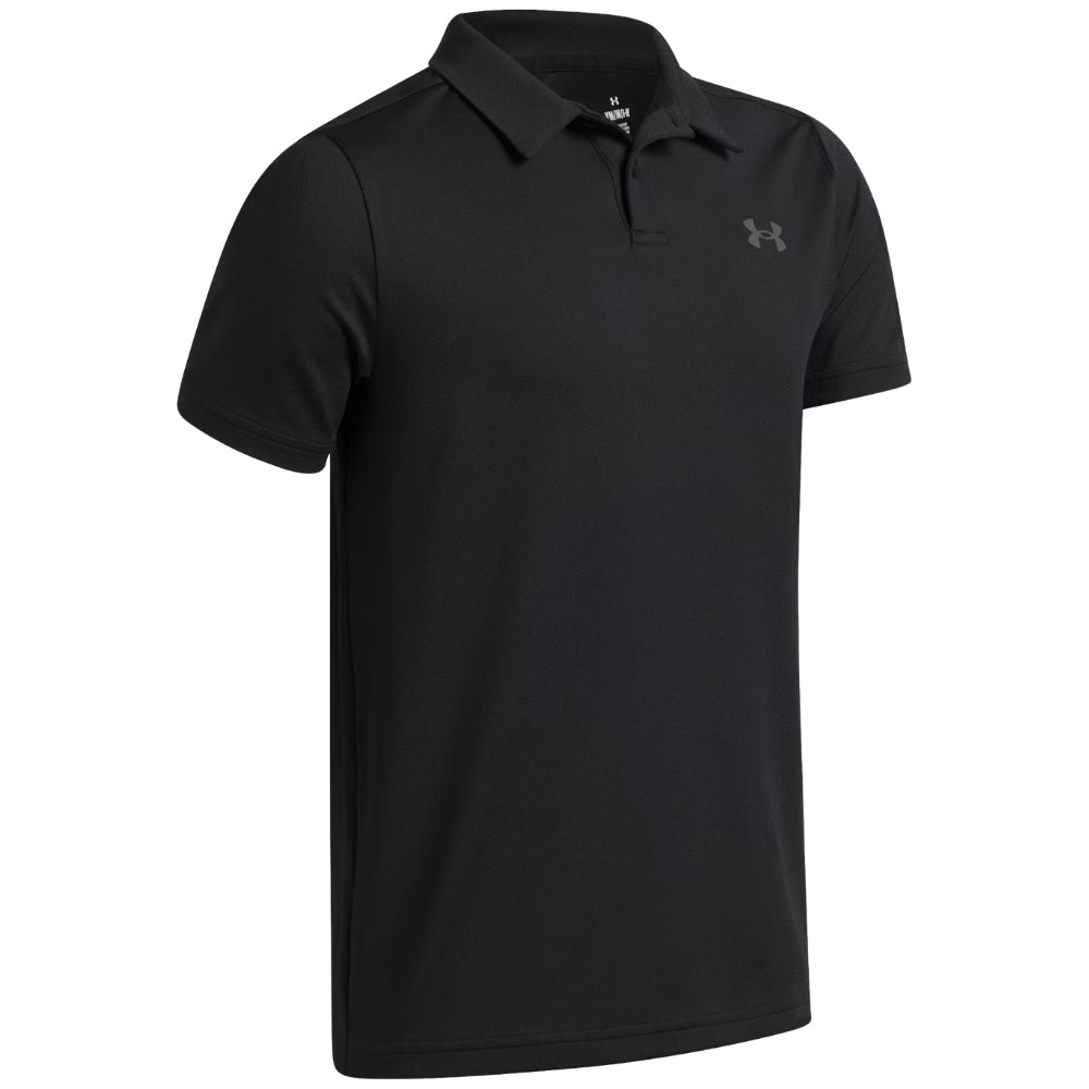Under Armour Franela Para Niños Performance Polo Color Negro