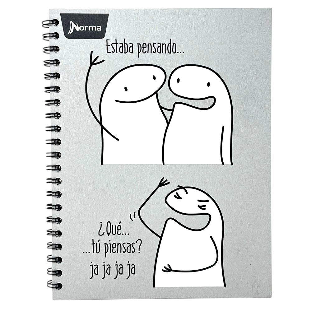 Norma Cuaderno Argollado Memes 4 Materias 100 Hojas Con stickers Diseños Surtidos