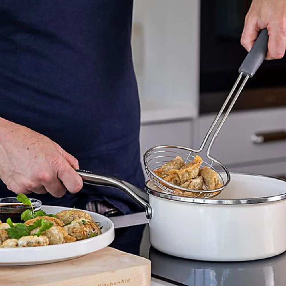 KitchenAid Colador de Acero Inoxidable Color Gris
