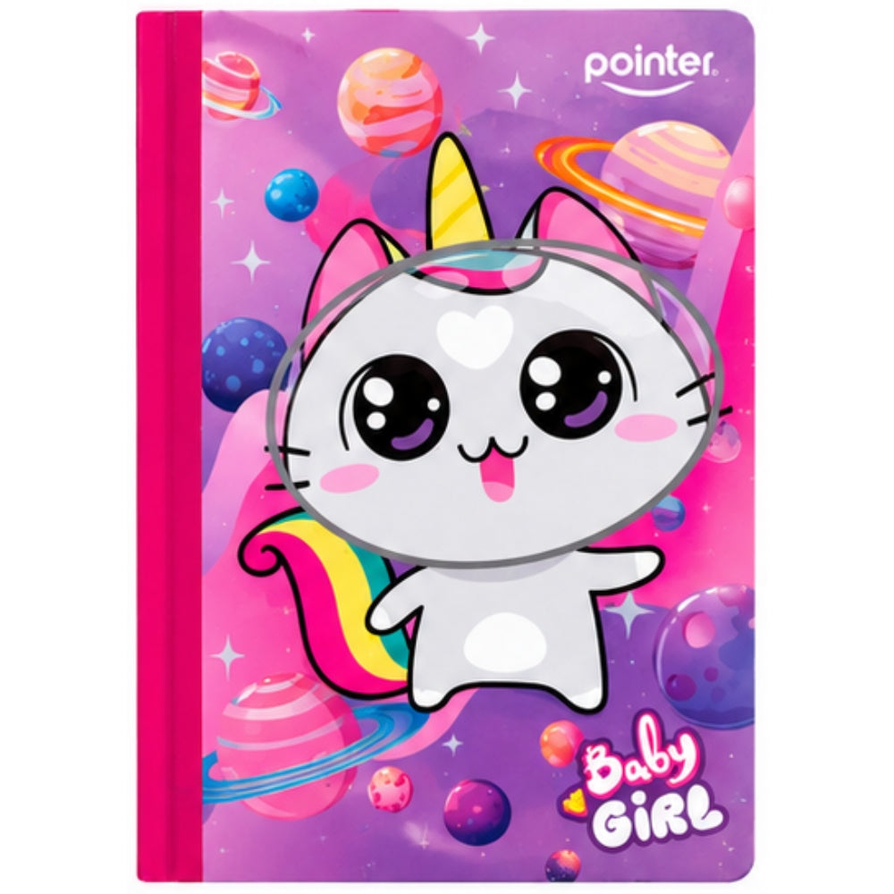 Pointer Libreta Empastada Doble Linea Niñas 100 hojas Opciones Varias