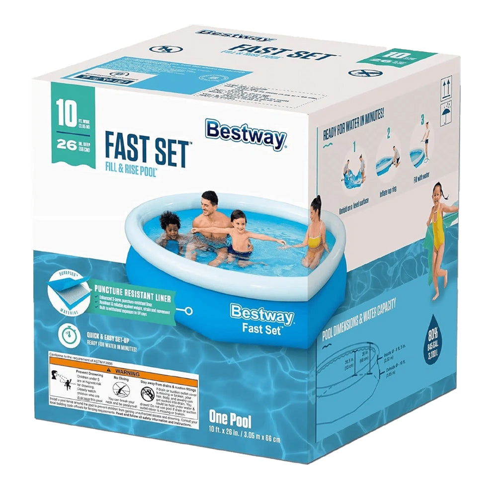 Bestway Piscina Inflable Redonda Pool Fast Set 2.44m X 61cm