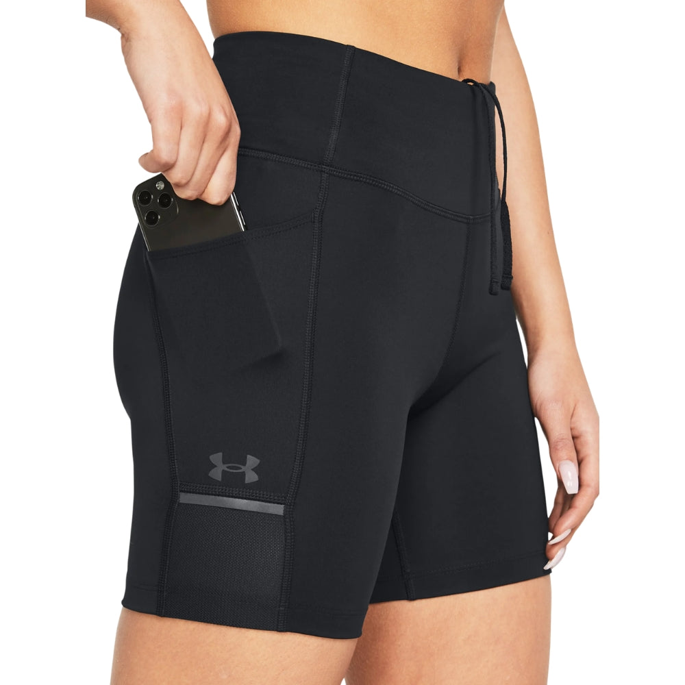 Under Armour Short Deportivo de Alto Rendimiento 6” Para Damas Color Negro