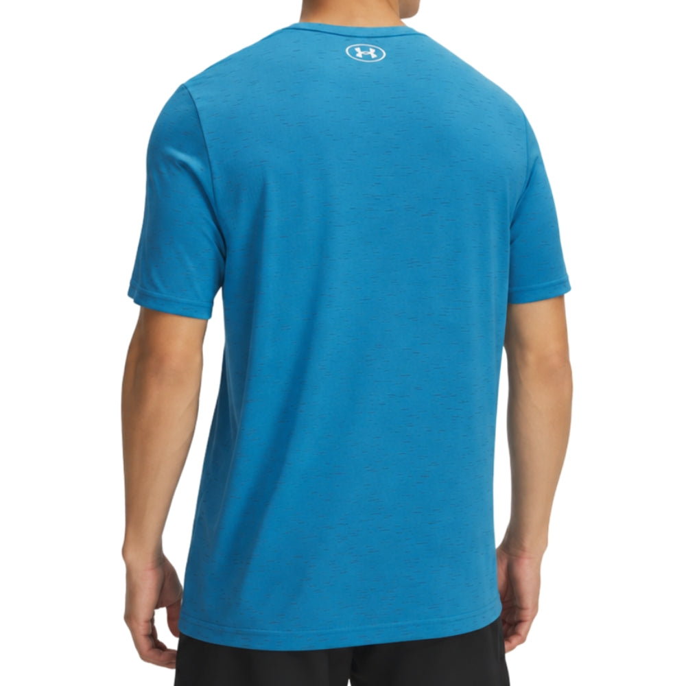 Under Armour Franela Manga Corta Para Caballeros Vanish Seamless SS EtherBlue/White