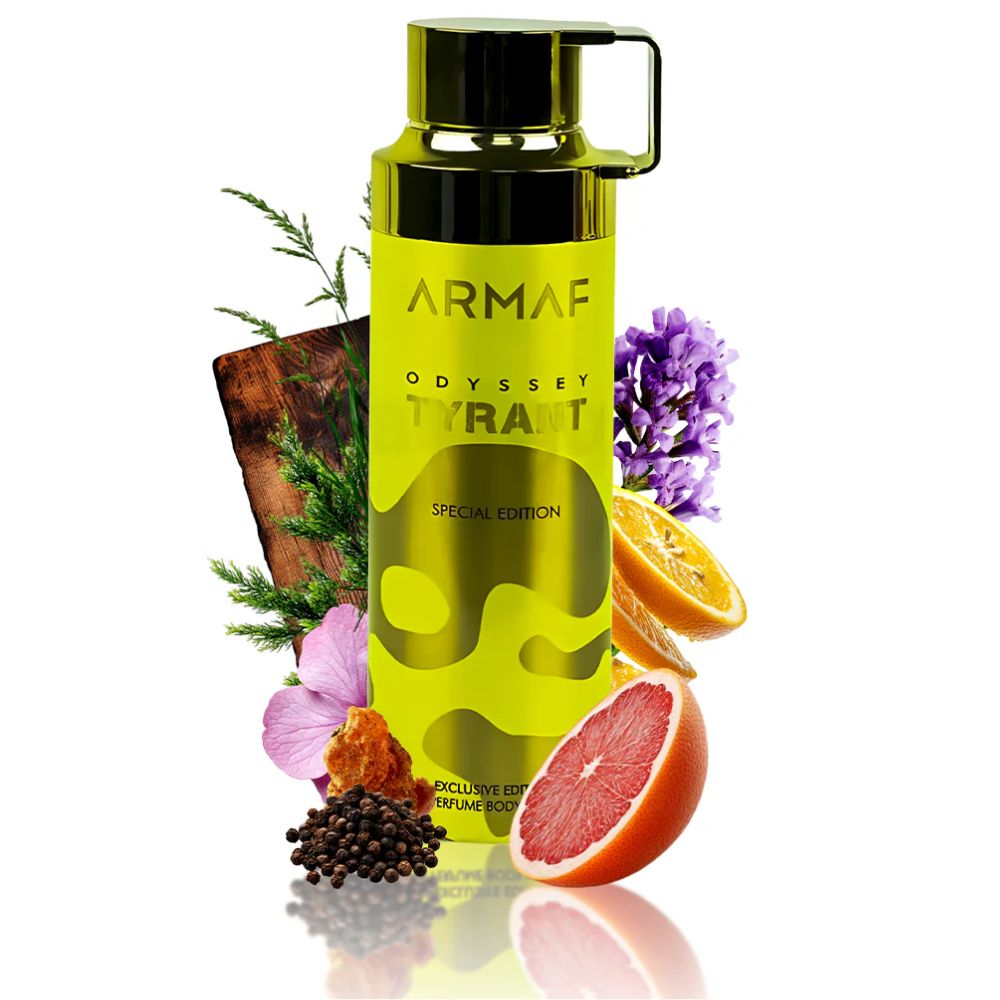 Armaf Odyssey Tyrant Perfume Body Spray Para Caballeros 200ml