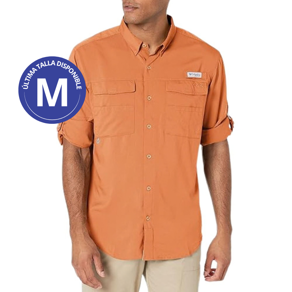 Columbia Camisa Blood and Guts IV Woven Talla M para Caballeros