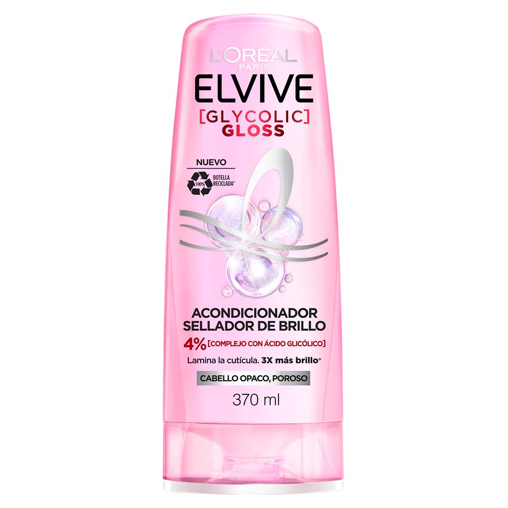 L'oreal Paris Acondicionador Elvive Glycolic Gloss 370ml