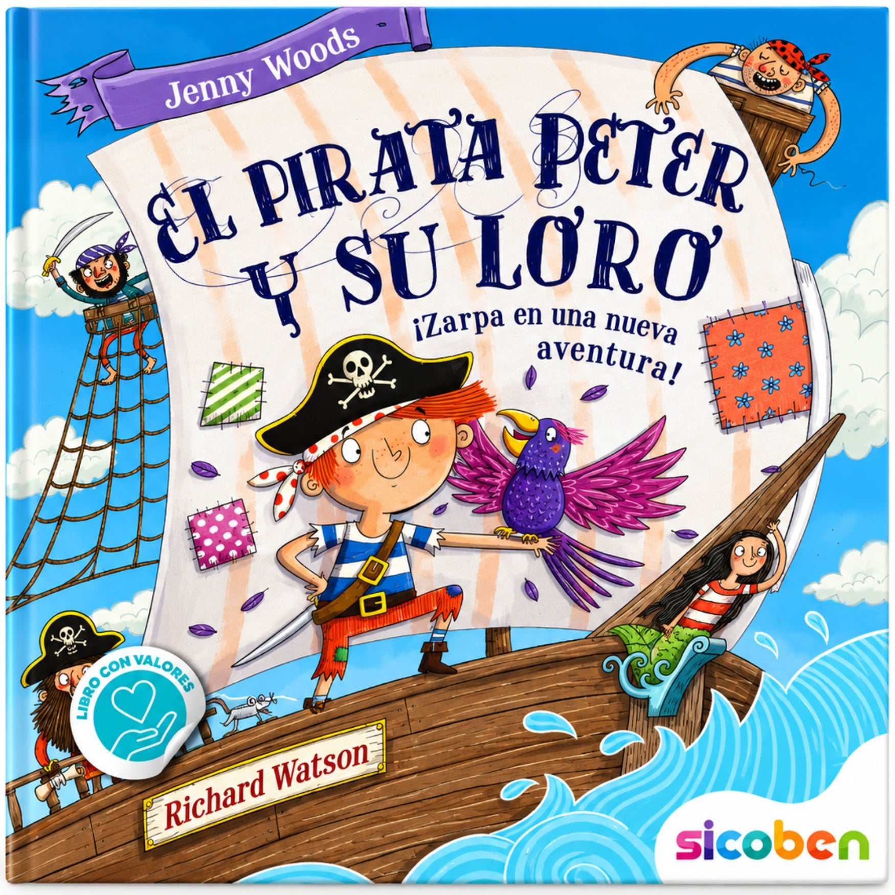 Sicoben Libro Infantil "El pirata Peter y su loro" Autora Jenny Woods