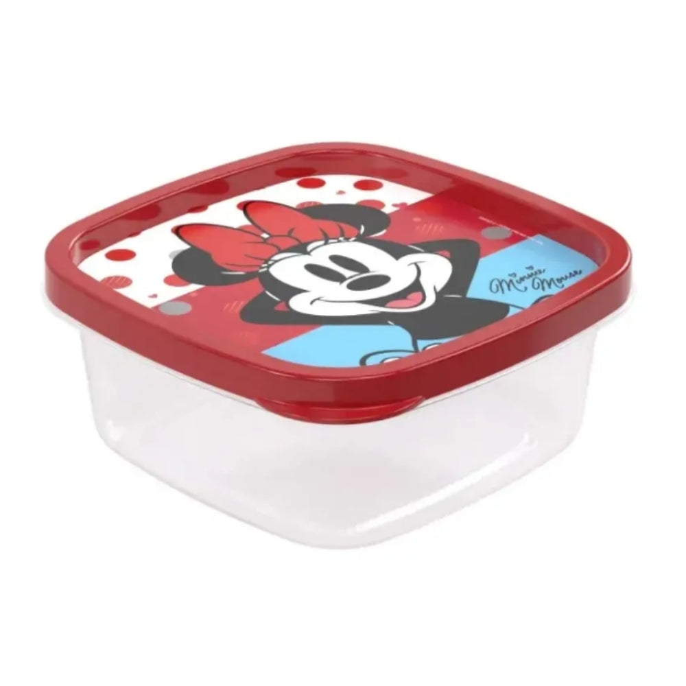 Alfa Hogar Recipiente Cuadrado Minnie Mouse 580ml