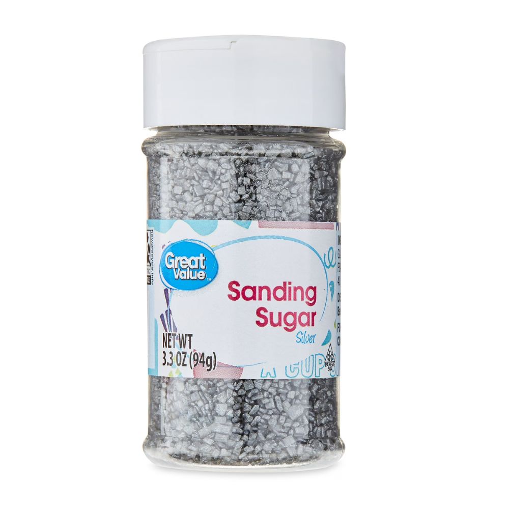 Great Value Sanding Sugar Silver 94g