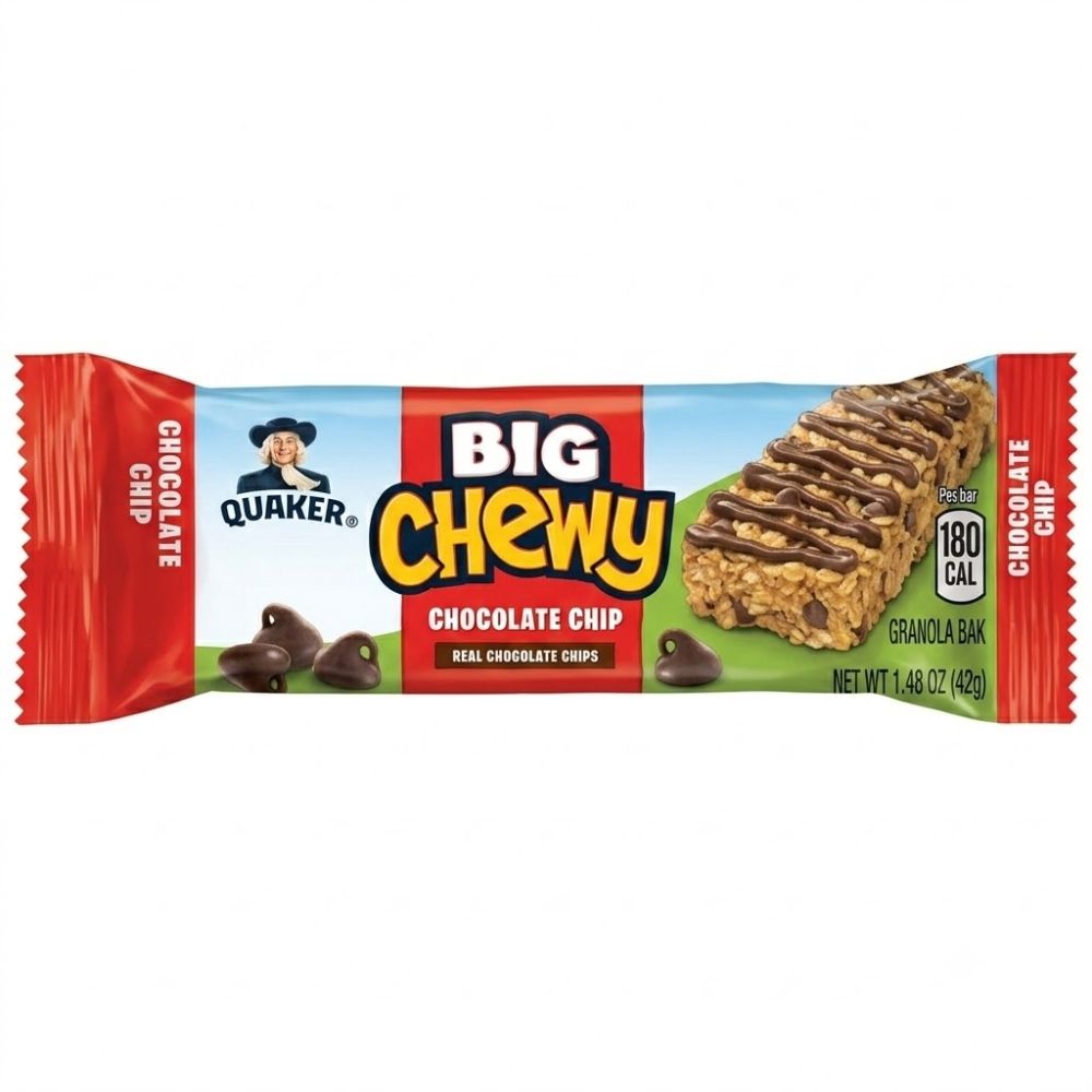Quacker Barras de Granola Chewy Dipps Chocolate Chip 42g