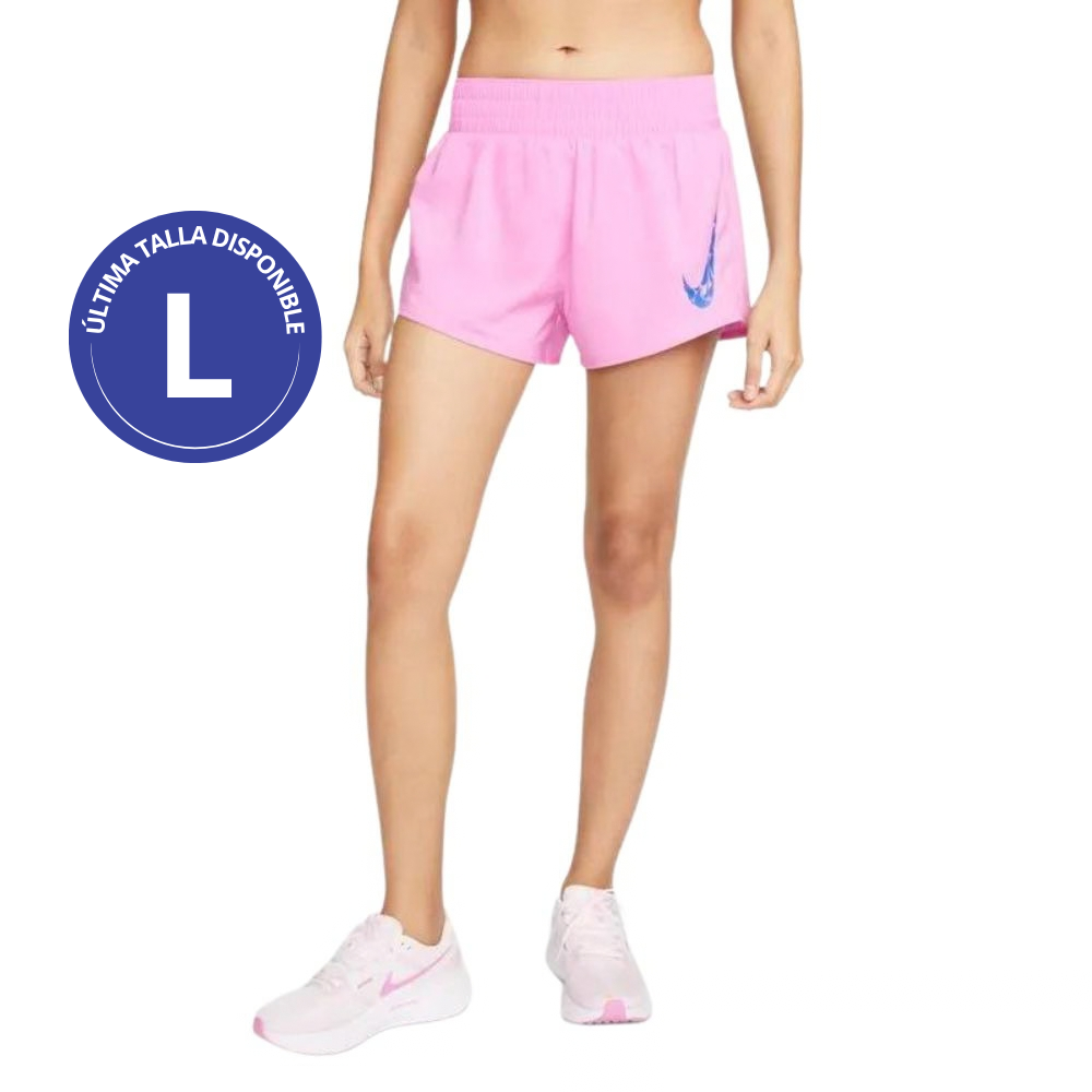 Nike Short Running One Swoosh Dri Fit Medio Talla L Para Damas
