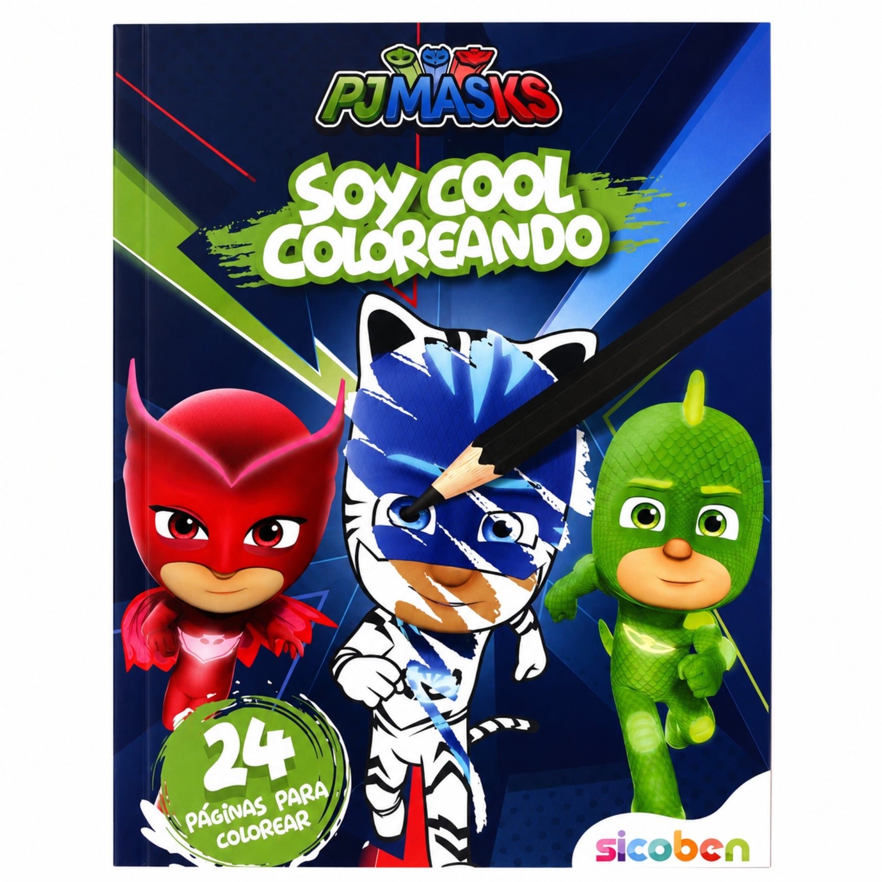 Sicoben Libro Soy Cool Coloreando PJ Masks