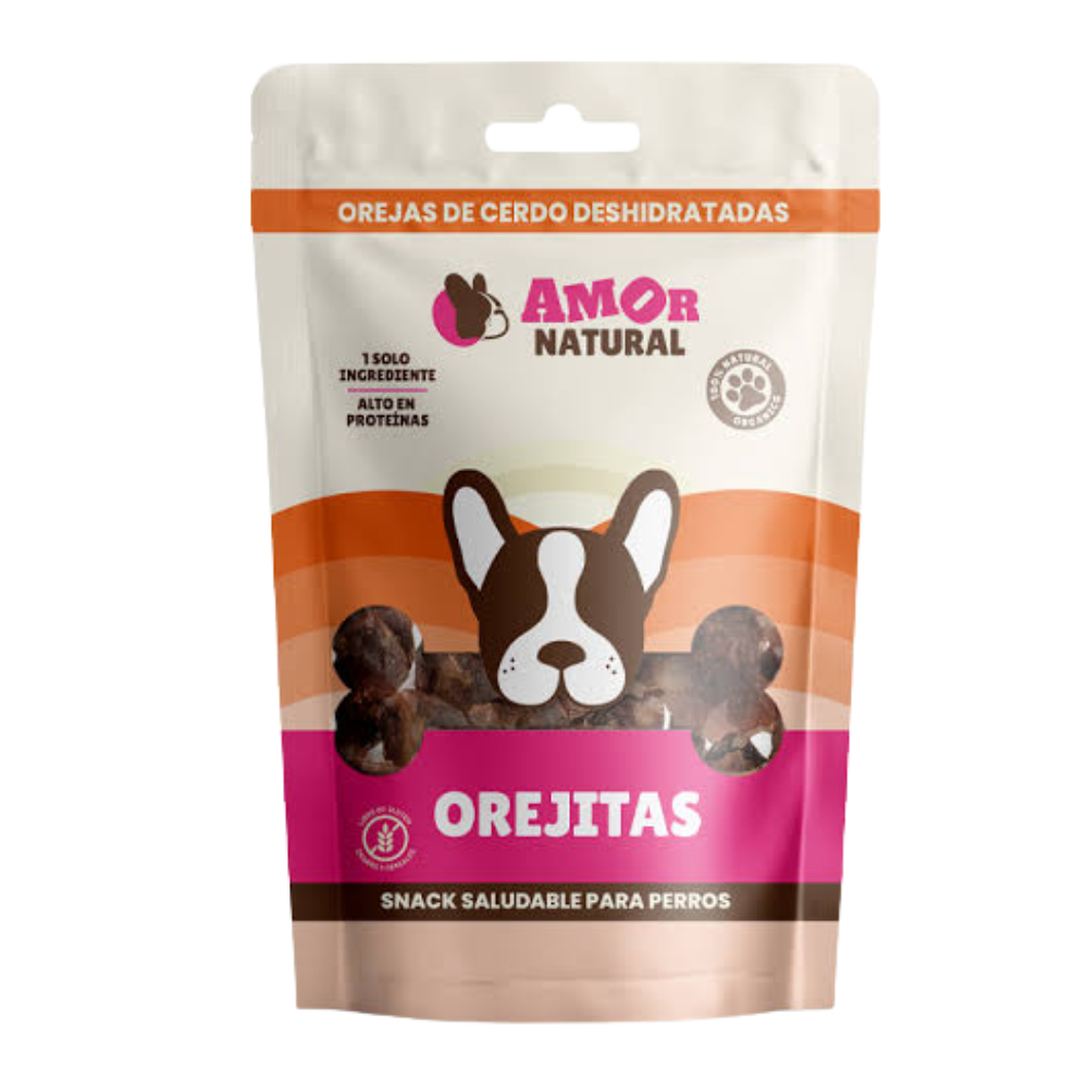 Amor Natural Treats De Orejitas Deshidratadas Para Perros 10gr