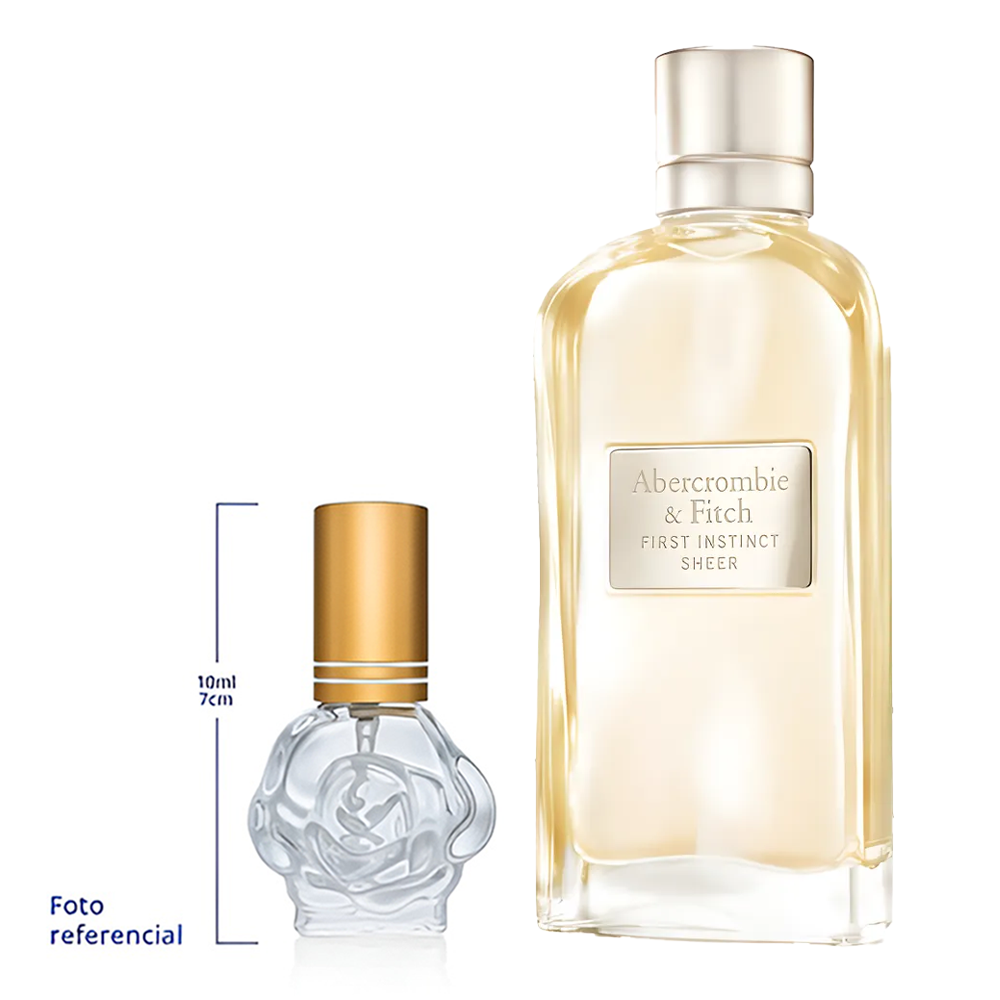Abercrombie & Fitch First Instict Sheer Decant Travel Size 5ml y 10ml de 95 a 150 Sprays Aprox Eau Parfum For Woman