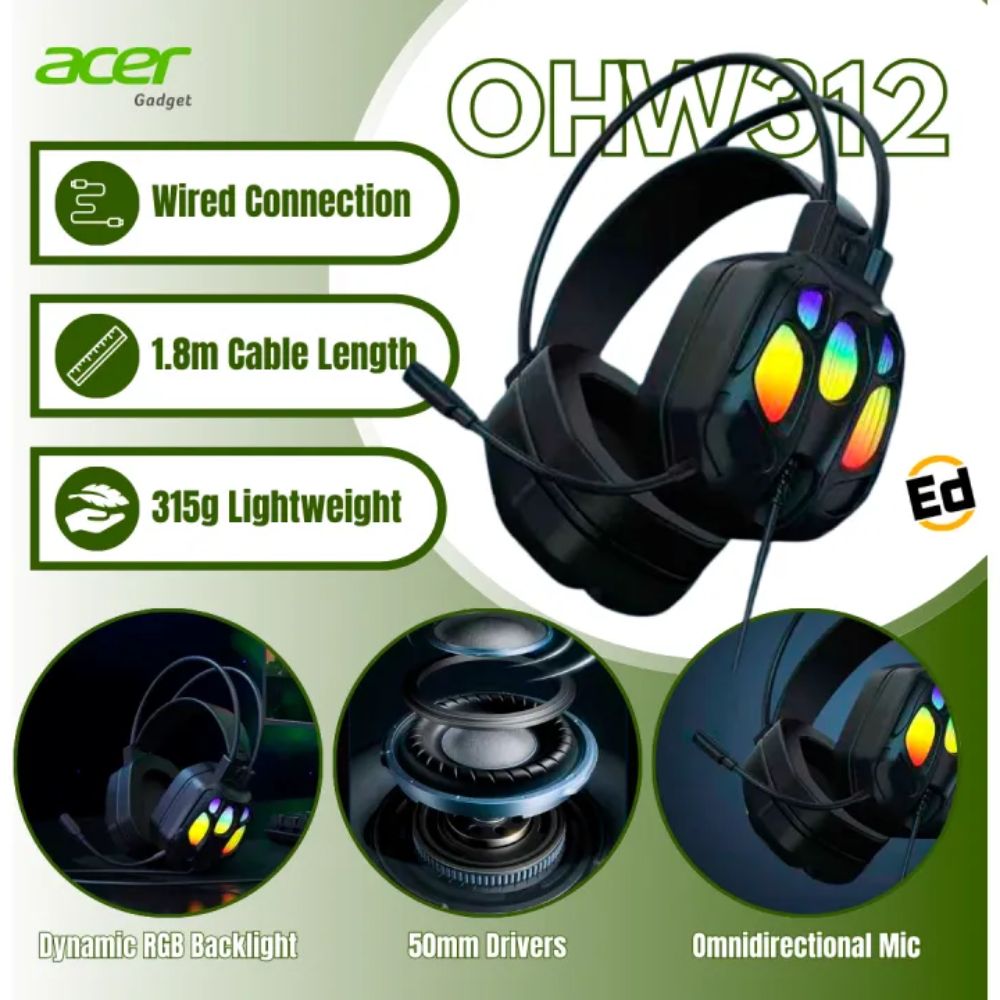 Acer Audifonos Nitro Wired OHW312