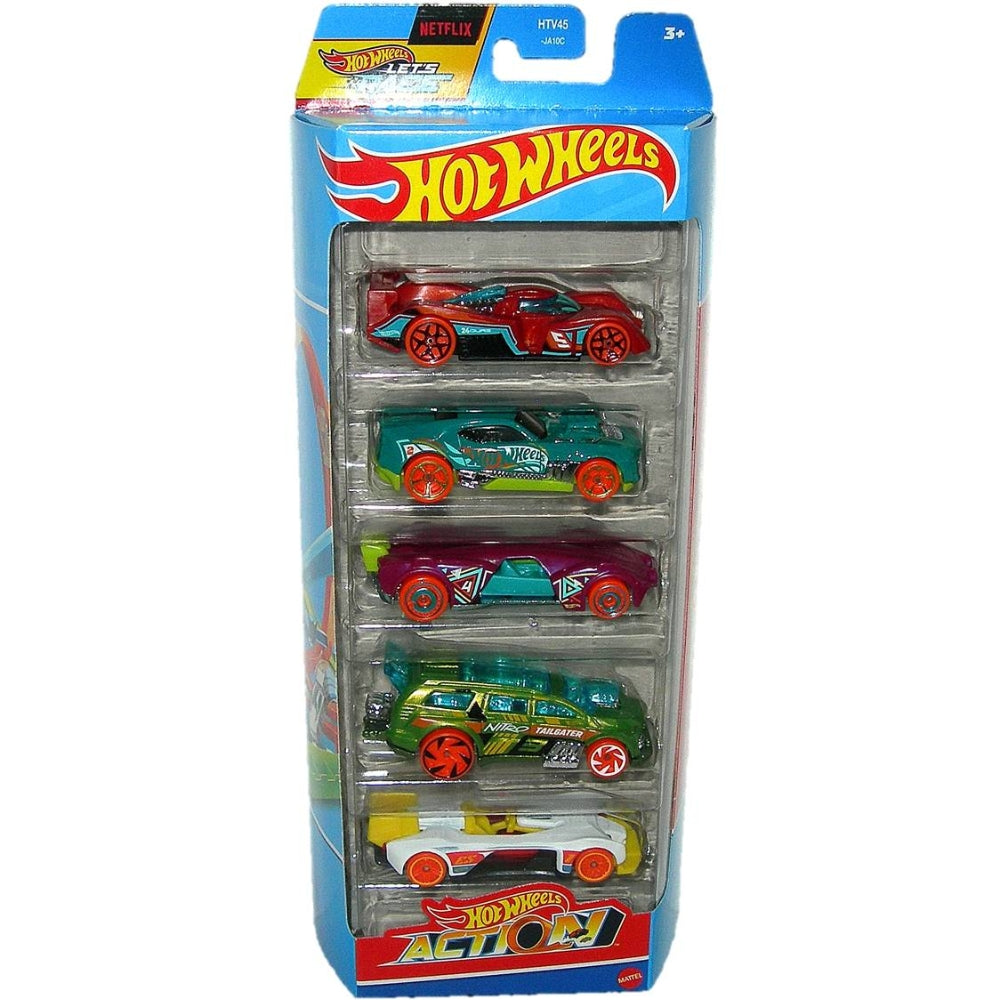 Hot Wheels Pack de 5 Carritos 12 Modelos Variados