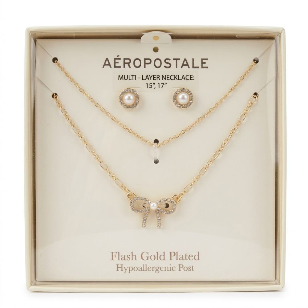 Aeropostale Set de Accesorios Golden Bow
