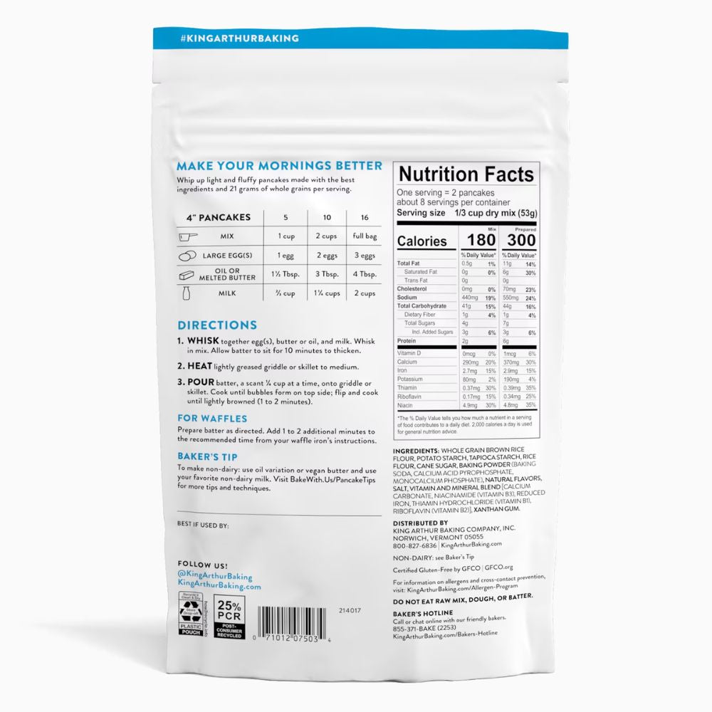King Arthur Gluten Free Pancake Mix 425g