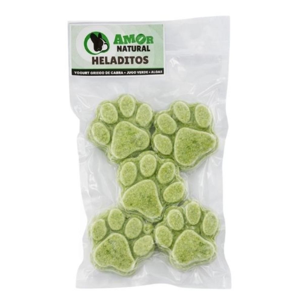 Amor Natural Heladitos Detox- Kefir De Cabra + Jugo Verde 5Und