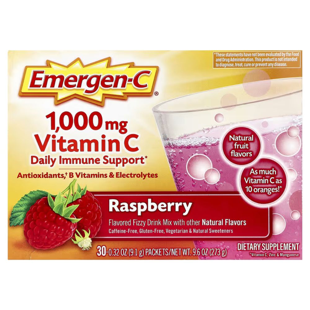 Vitamina C Emergen-C 1000mg Raspberry 30 Sobres