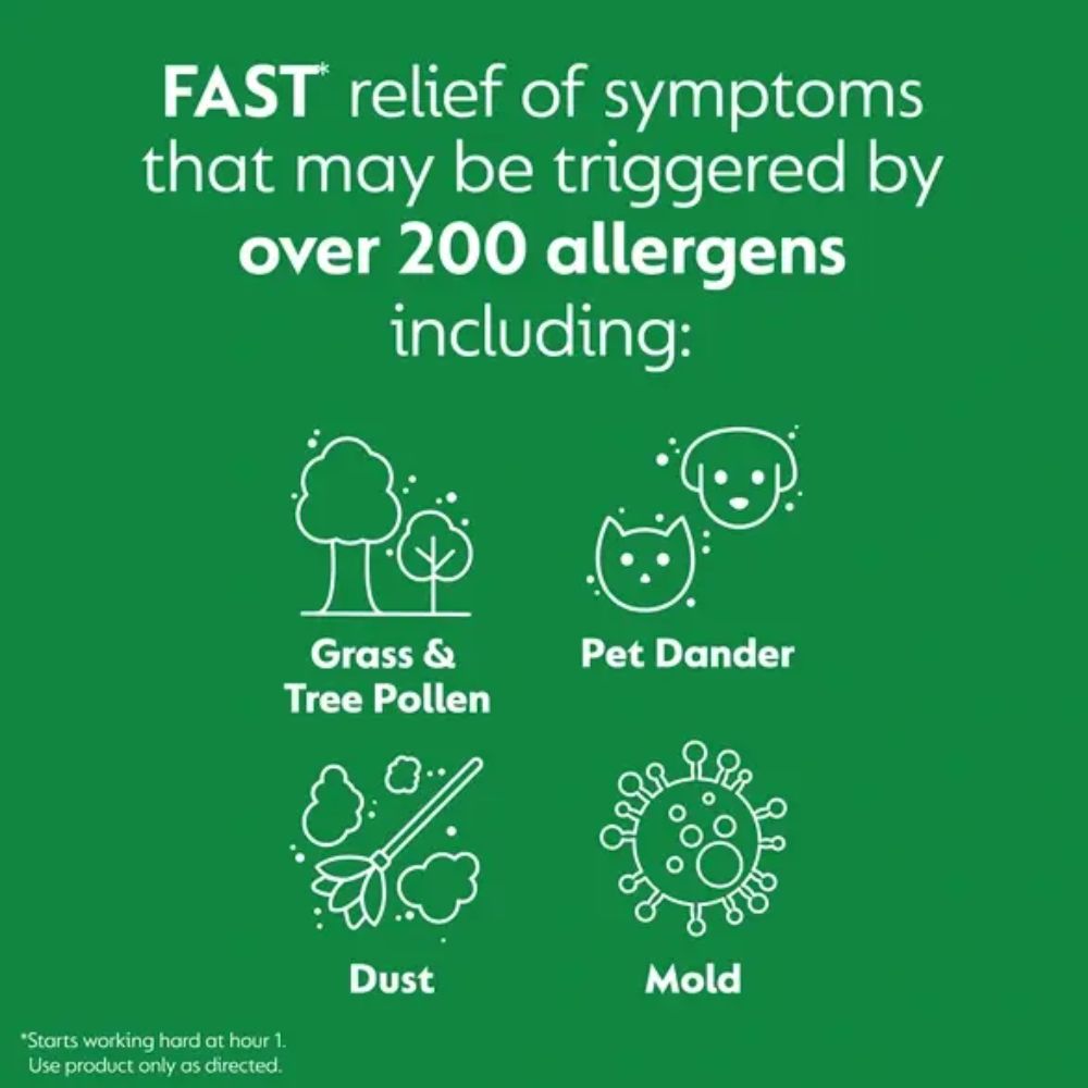 Zyrtec Allergy Liquid Gels 10mg Cetirizine HCI 25 Capsules