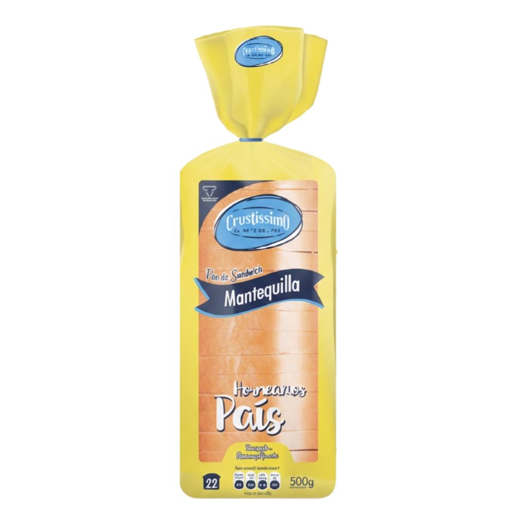 Crustissimo Pan de Mantequilla 500 gr