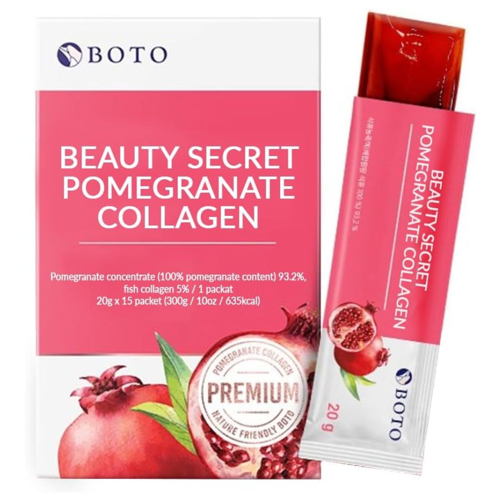 Boto Gomita Beauty Secret Pomegrate Collagen Pack 15 Und de 20g