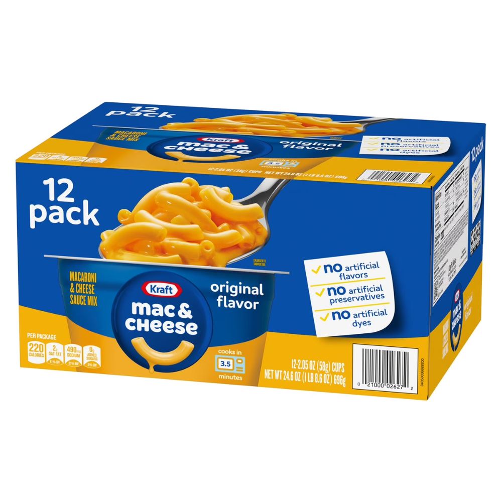 Macaroni Cheese Kraft Original 12 cajas 696kg