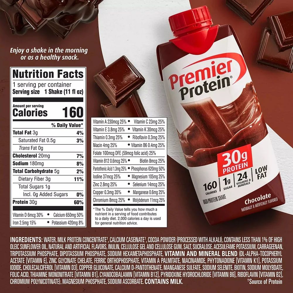 Premier Protein 15 Und 30g Protein Chocolate 4.87L