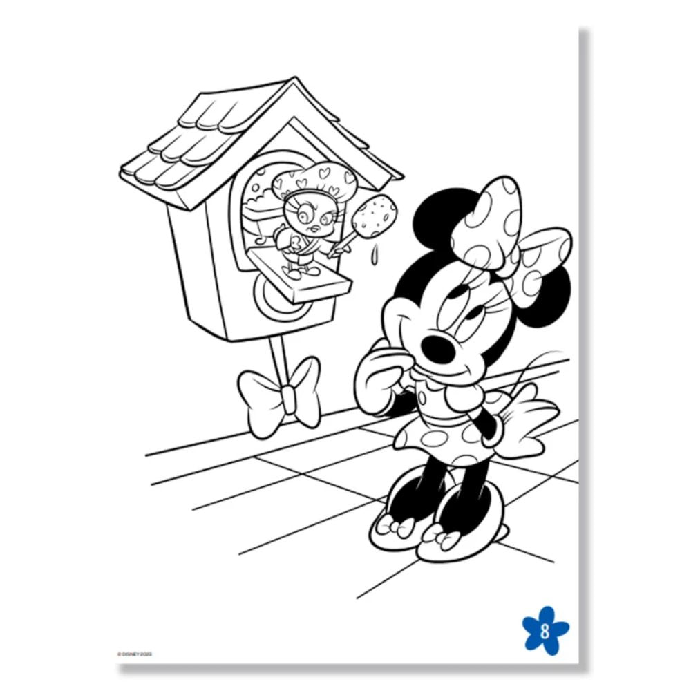 Libro De Actividades Visto Y Coloreo Minnie 16 pag + Stickers