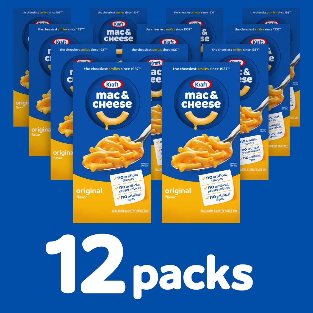 Macaroni Cheese Kraft Original 12 cajas 696kg
