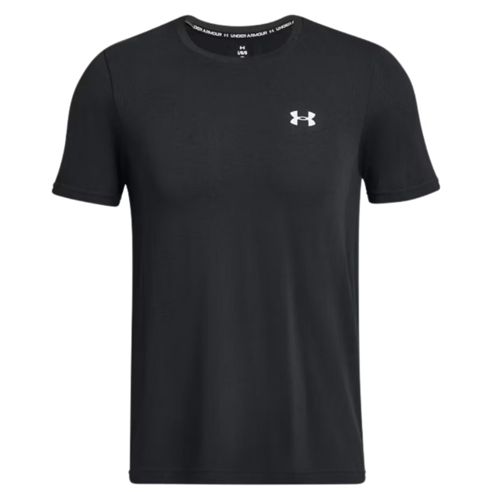 Under Armour Franela Manga Corta Para Caballeros Vanish Seamless SS Black / Mod Gray