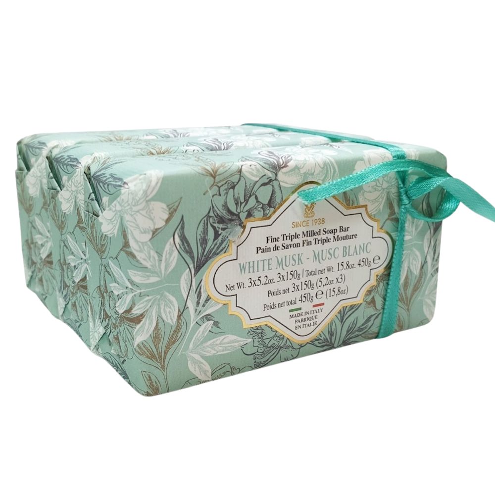 Jabon de Barra Zeni Since 1938 White Musk Pack 3 Und