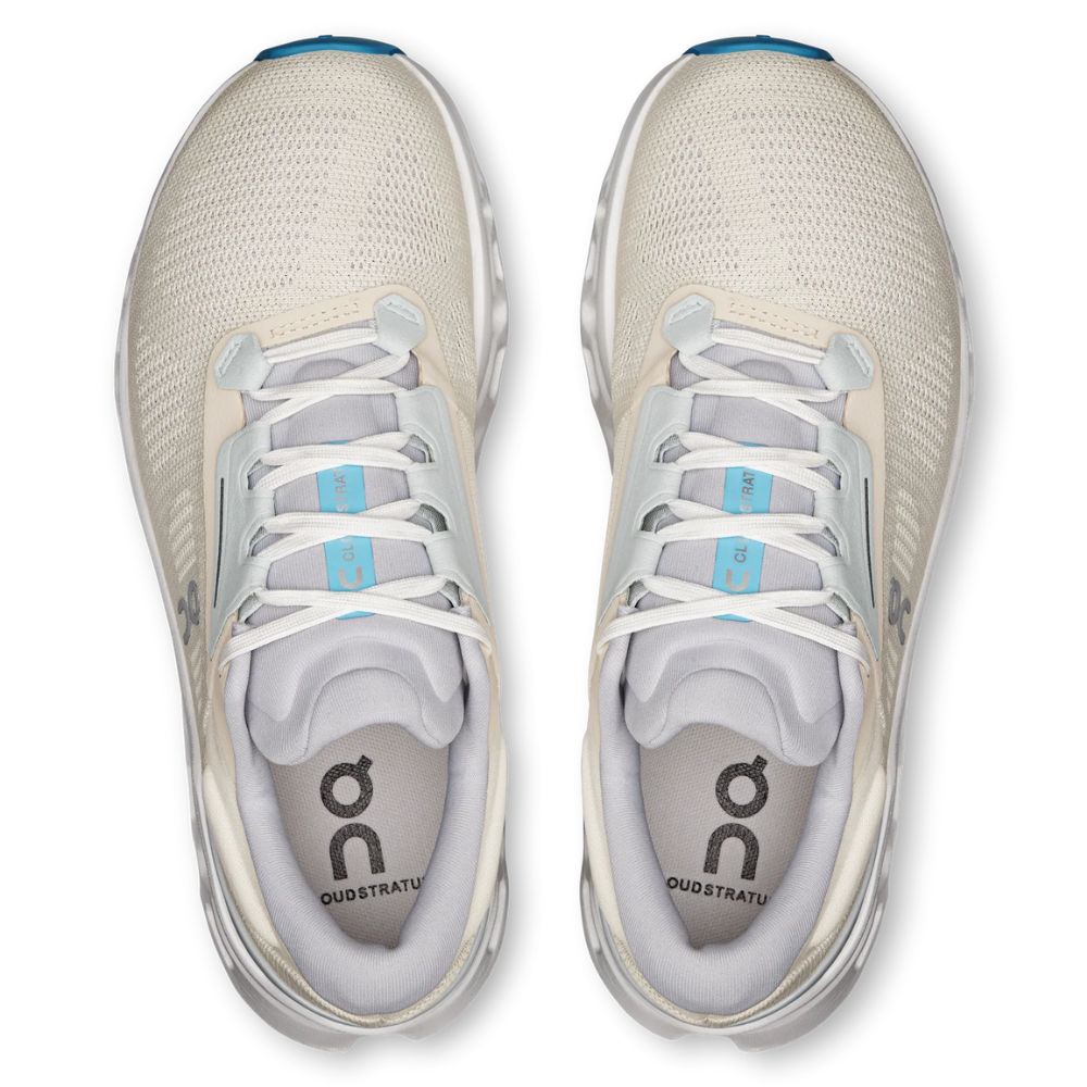 On Running Cloudstratus 3 Cream Artic Zapatos Para Damas