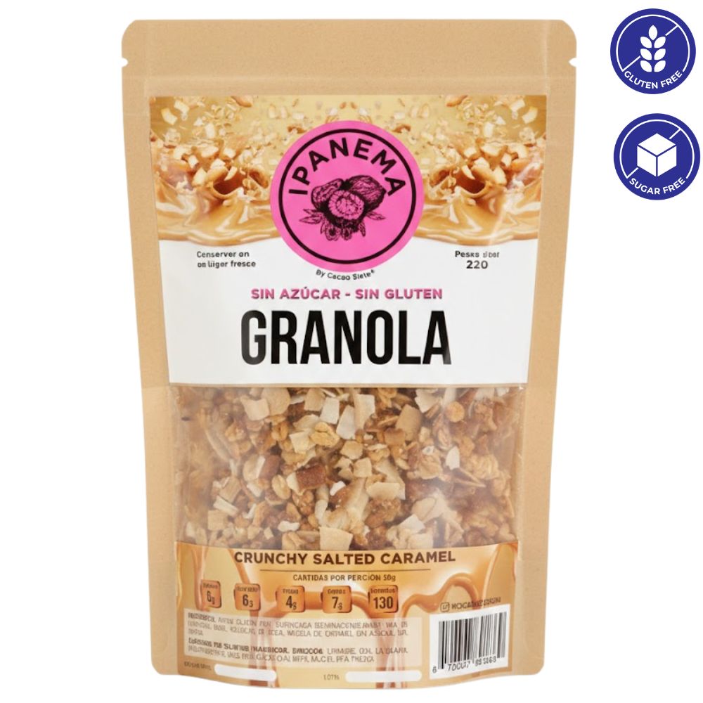 Ipanema Granola Crunchy Salted Caramel Sin Azucar 220g