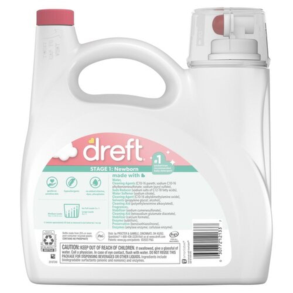 Dreft Detergente Líquido Para Bebes Recien Nacidos Stage 1: New Born 3.1 Lt