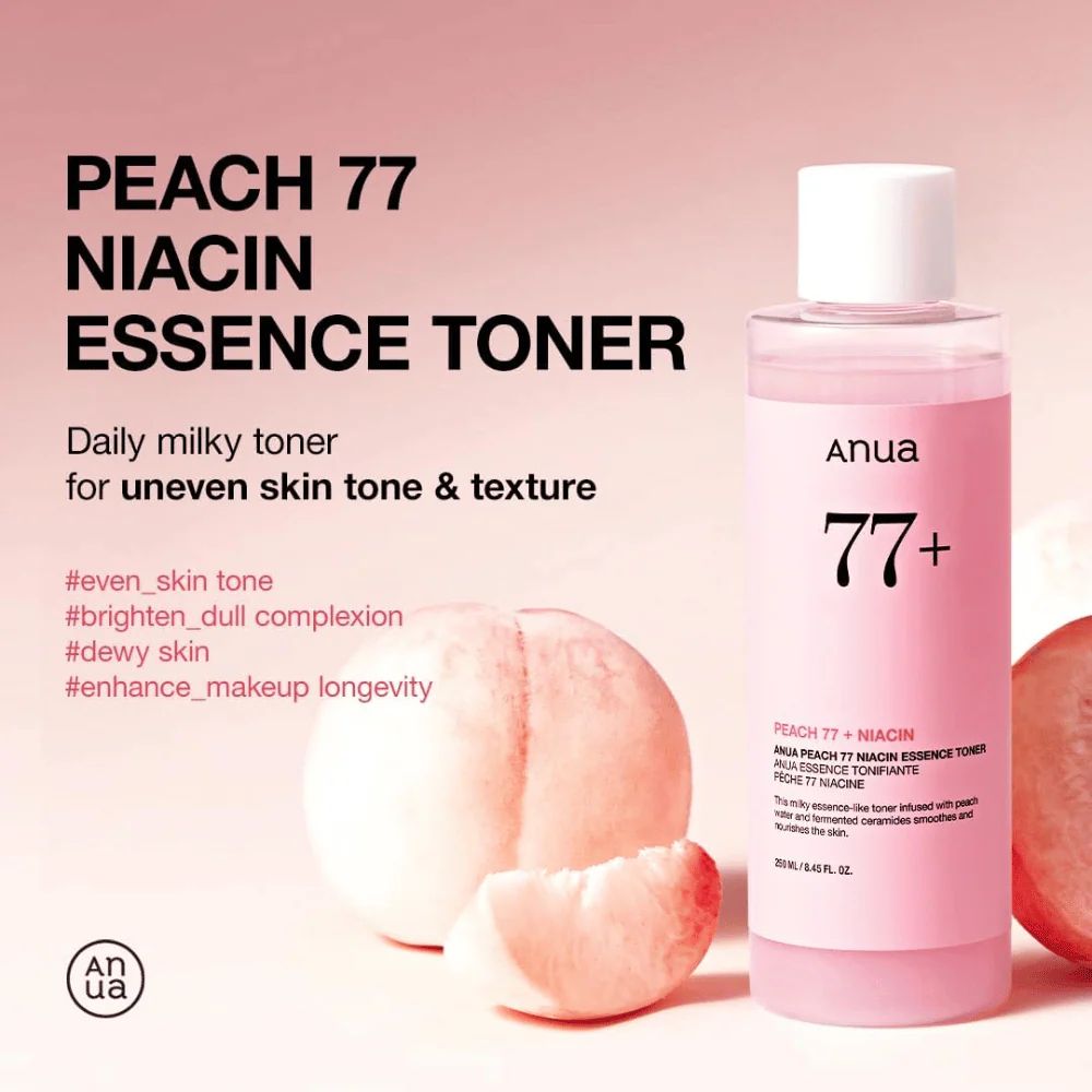 Anua 77+ Peach 77+Niacin Essence Toner 250ml