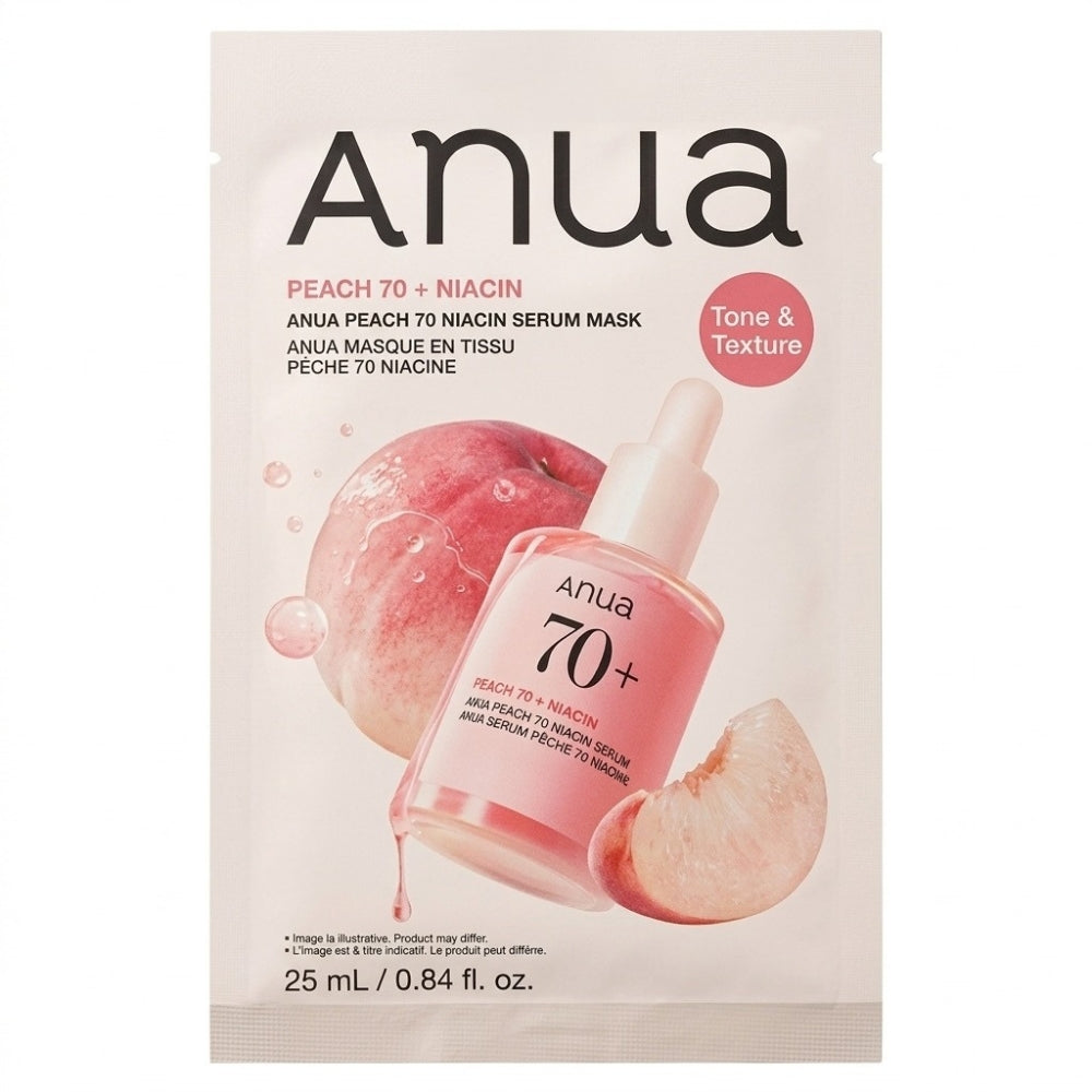 Anua Mascarilla Peach 70+ Niacin Serum Mask Tone & Texture 25ml