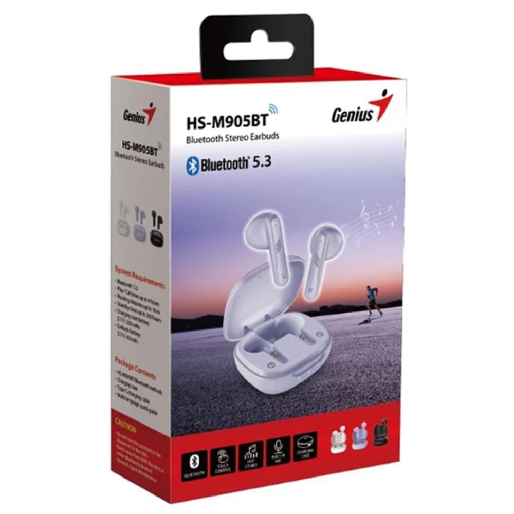 Genius Audifonos Inalámbricos HS-M905BT Lila